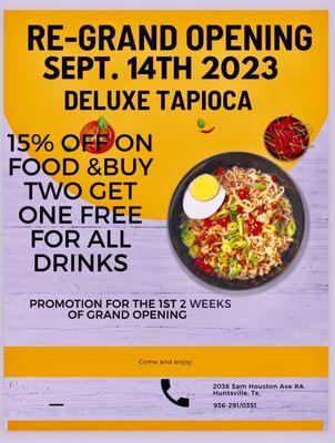 Deluxe Tapioca is back