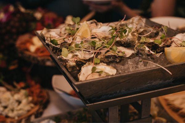 Oysters on the Half Shell (catering menu)