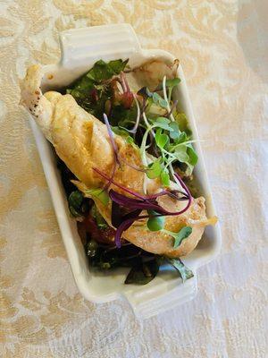 Chicken Paprika with a side salad