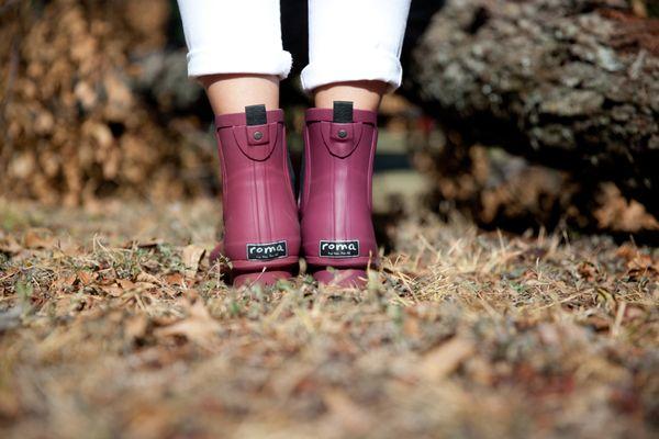 CHELSEA Matte Maroon Rain Boots