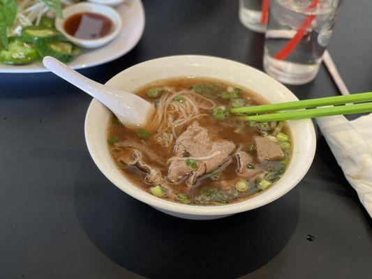 Small steak and meatball pho