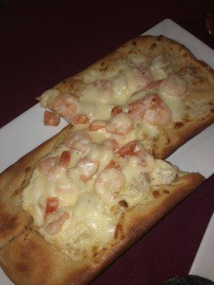 Seafood flatbread