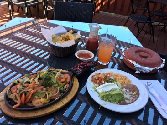 Vegetarian fajitas