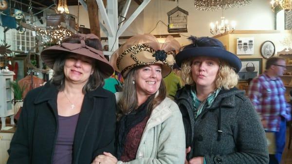 Some very happy ladies at the Rustic Vintage Rose!  They were having a great time shopping at all the stores in the West Bottoms!