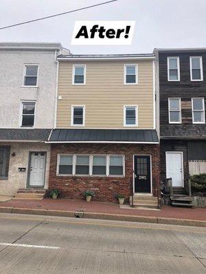 West Chester town home - James Hardie Fiber Cement Siding and Everlast Metal Standing Seam Roof