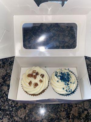 Blue Velvet and Carrot Cake