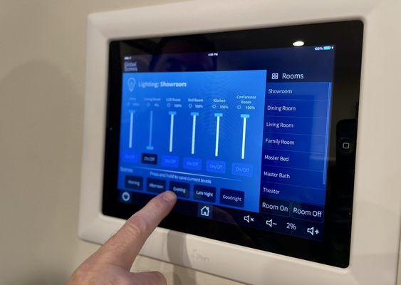 Crestron touch