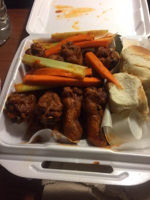 10 pc hot wings