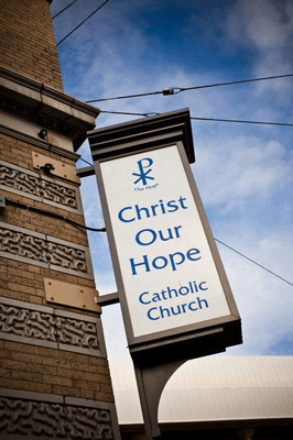 Christ Our Hope sign