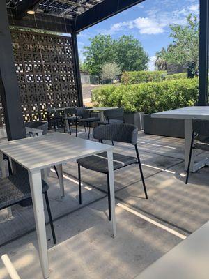 Outdoor shaded seating