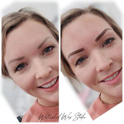 Bold Powder Brows PMU as a Color Correction for previous work!