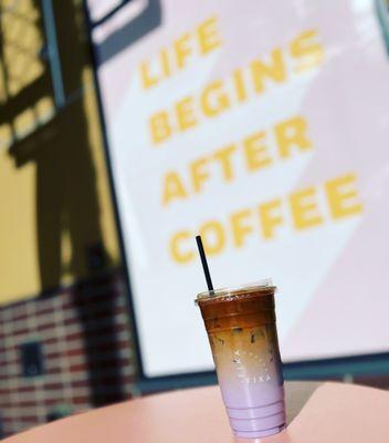 Iced flavored latte (Iced only) Ube