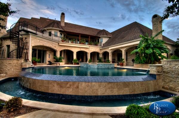 Infinity Edge pool builders in Austin Texas Reliant Pools