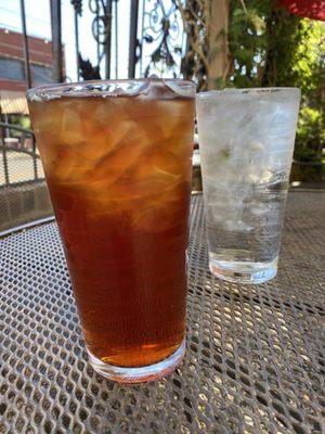 Mango iced tea -- not too sweet, very refreshing