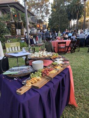 Cheese and charcuterie board for Convalescent Aid Society's gala. They donate medical equipment for those in need. Covalescentaidsociety.com