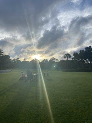 Beautiful views from dinner on the porch!