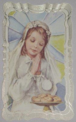 Traditional Remembrance Prints for Communion - Girl Model