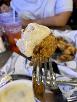 B&T Fried Shrimp - so delicious! The remoulade was the star of the show!