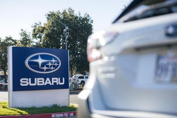 Elk Grove Subaru Dealership sign serving Sacramento