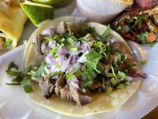 Lengua street taco!