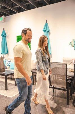 Jason and Molly Mesnick from "The Bachelor" Season 13 visit Summer House Bellevue to shop for their dream home.