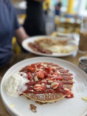 Strawberry pancakes