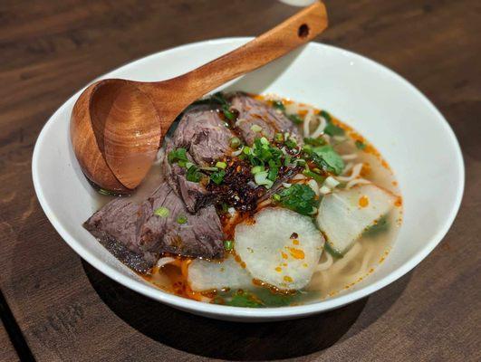 Hand pulled beef noodles