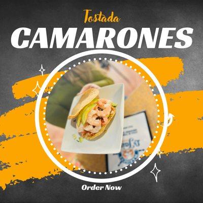 Tostada de Camarones