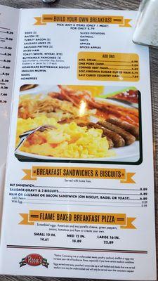 Breakfast Menu