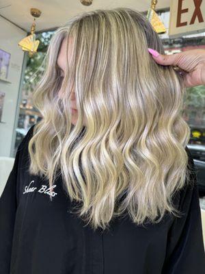 Blonde highlights