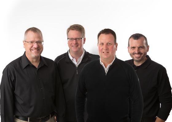 Our Real Estate Sales Team from left to right - Scott Craigo, Sam Miller, Bill Evans and Joe Conkle