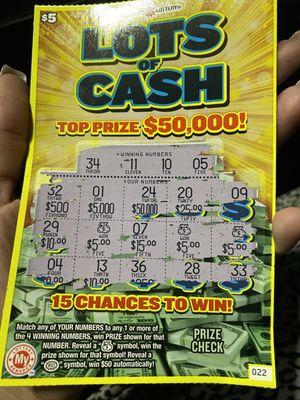 The guy always tells me which are the winners  Made $10