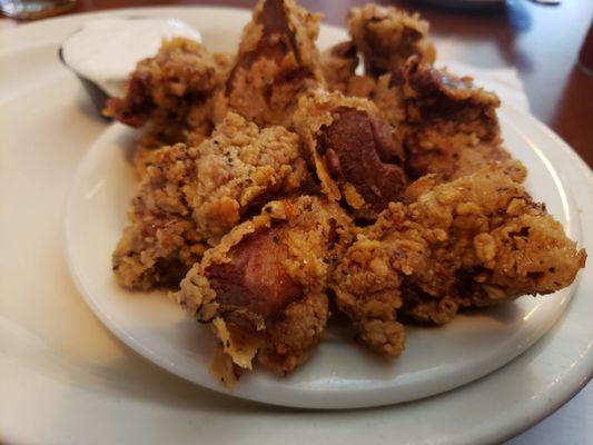 Fried chicken livers