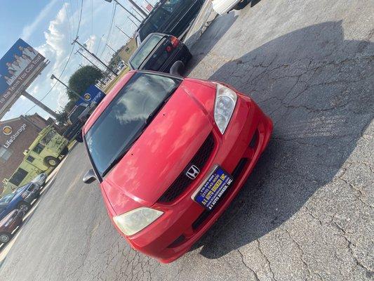 2005 red Honda Civic