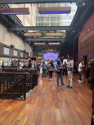 Tunnel's open ceiling and upper bar area during the Chicago Association of Realtors event. #jenniferwilliamsbroker