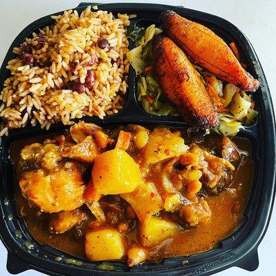 BROWN STEW CHICKEN PLATE