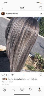 my silver hair by alex