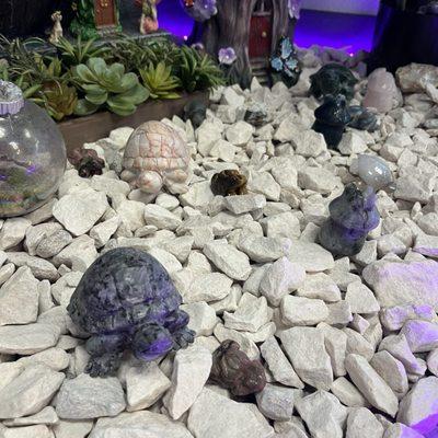 Stone turtle garden