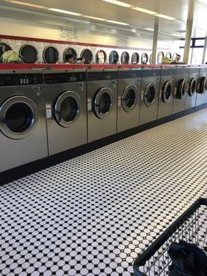 On a Sunday mornings morning, they have enough washers and dryers for everyone