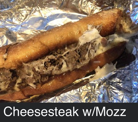 Plain cheesesteak w/mozzarella