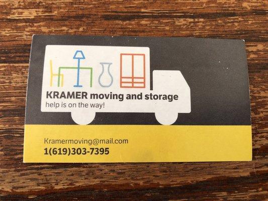 kramer moving and storage