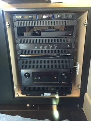 A rack built and installed.