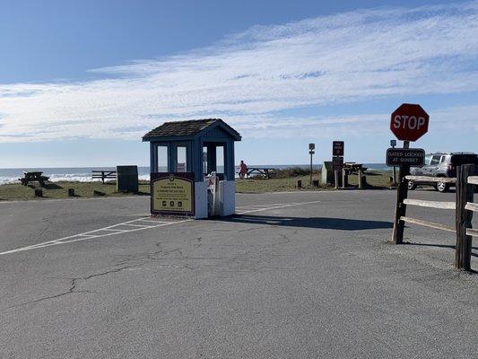 11/14/2022:  Pomponio State Beach's kiosk.