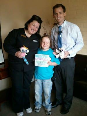 A wonderful patient brings a surprise to Dr. Miller and Rebelle.