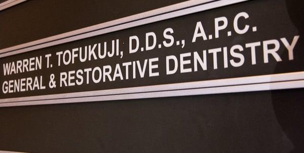 Warren T Tofukuji, DDS