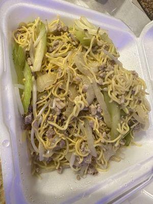 Pork chow mein