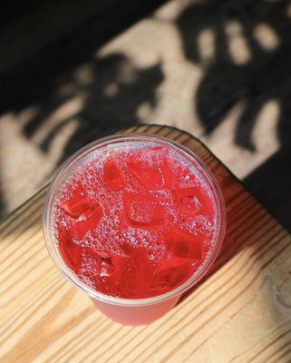 seasonal specials - hibiscus berry twist iced tea