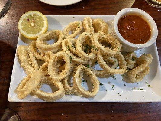 Calamari, slightly under seasoned but still good