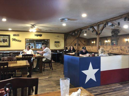 Inside view of Mesquite Canyon in Shamrock Tx.