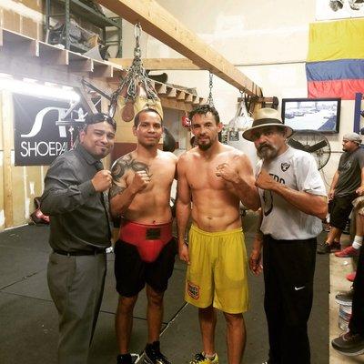 Sparring with the Robert Guerrero